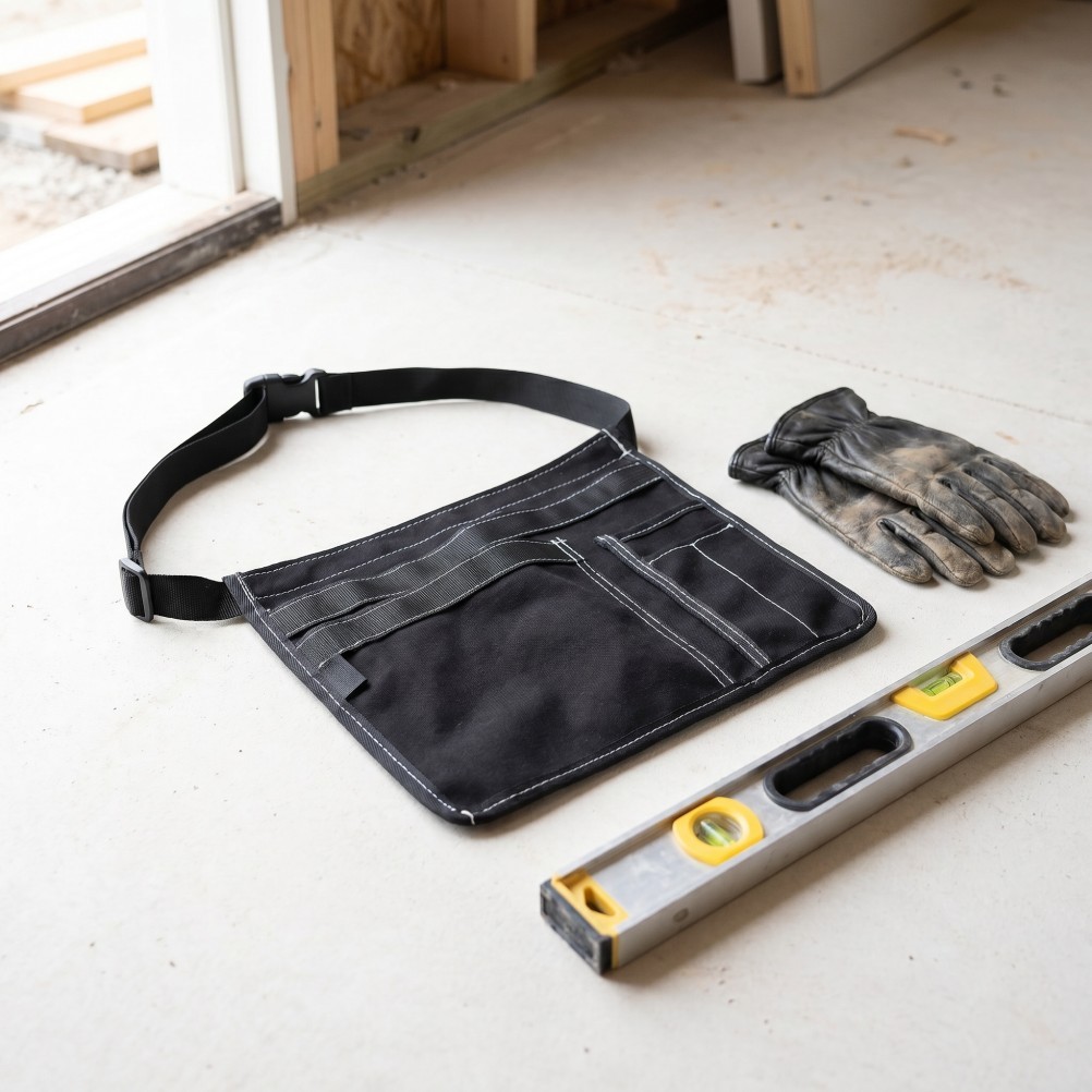 Electrician Tool Pouch: Heavy Duty Waist Tool Bag with 3 Pockets – Adjustable