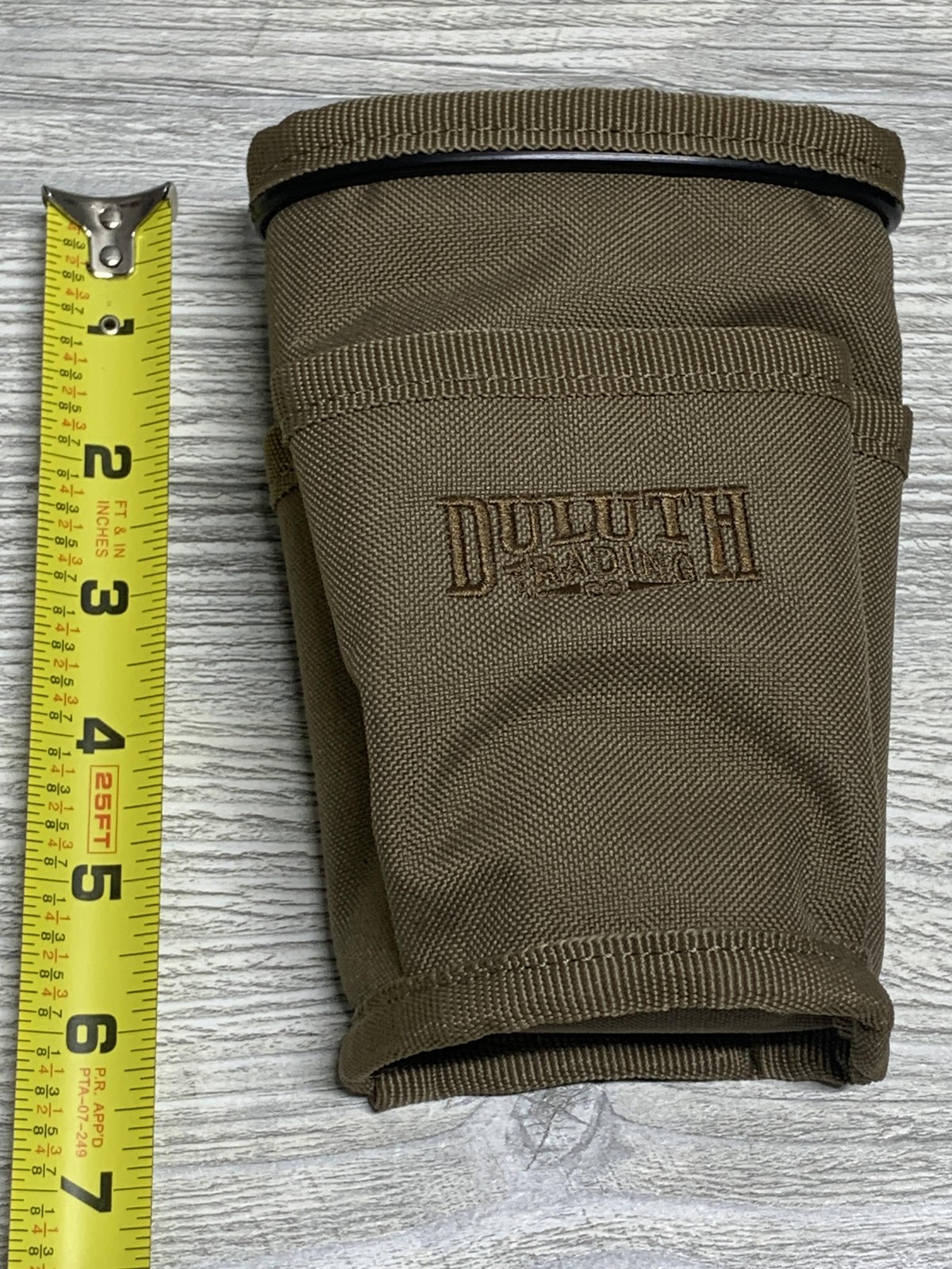 Duluth Trading Co Tool Pouch Utility Belt Holster Khaki Canvas Nylon Organizer