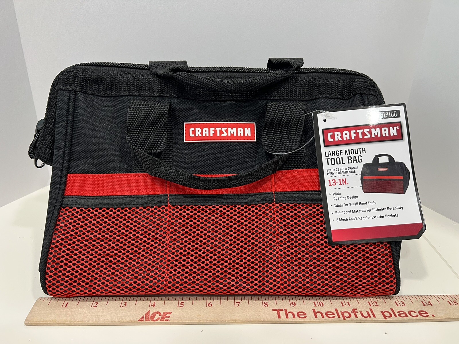 Craftsman 13 Inch Large Mouth Tool Bag Storage Bag Small Power Tools, New, Tags