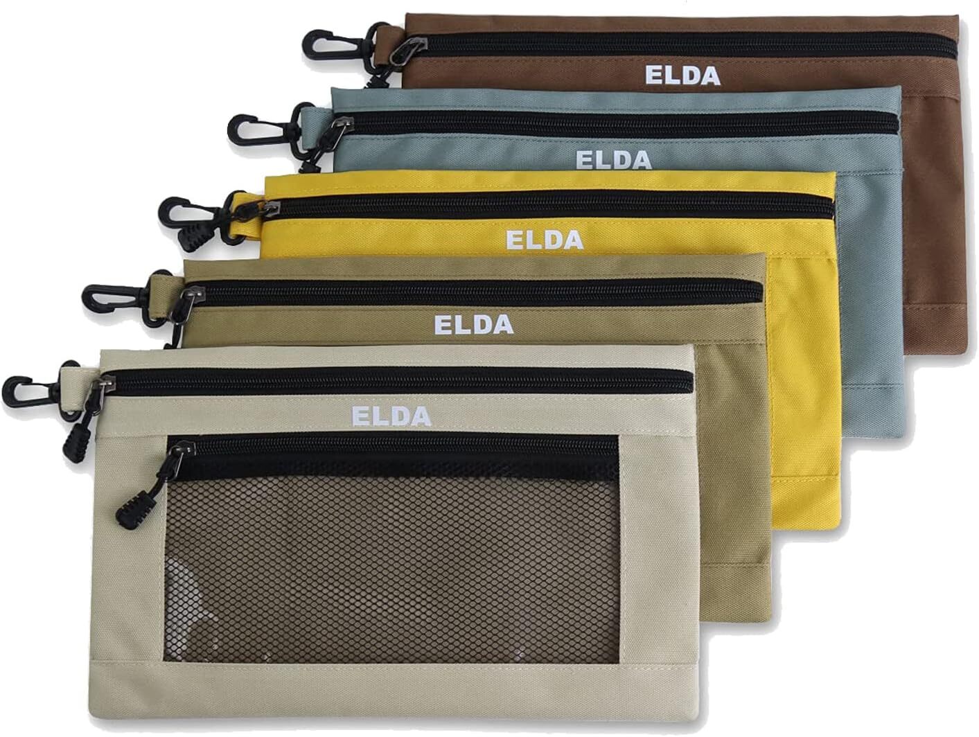 ELDA Tool Bag w/Zipper Organize&Storage for Men Heavy Duty Tool Pouch pencil bag