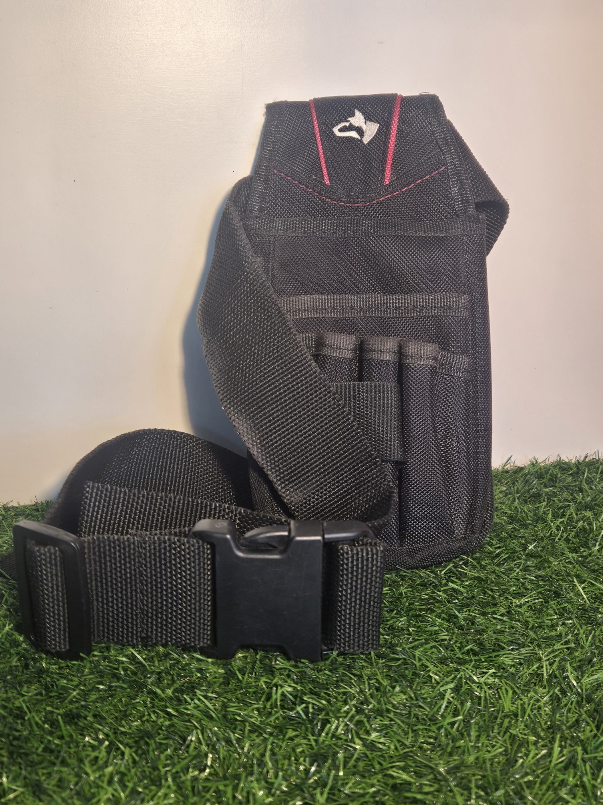 Husky 7-Pocket Utility Holster Tool Belt Storage Pouch Holder 5″ x 9.5″ Black