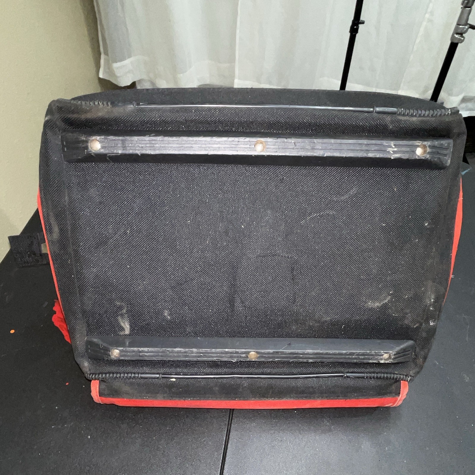 Hilti Tool Bag with Handle, Zipper Closure, Red/Black, 1 Item (large bag)