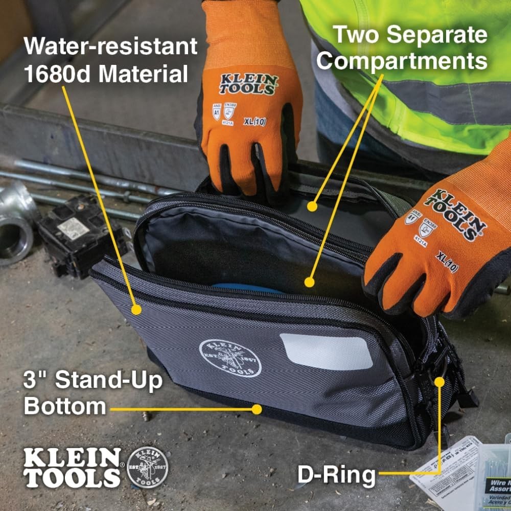 Klein Tools Zipper Tool Pouch Set Gray