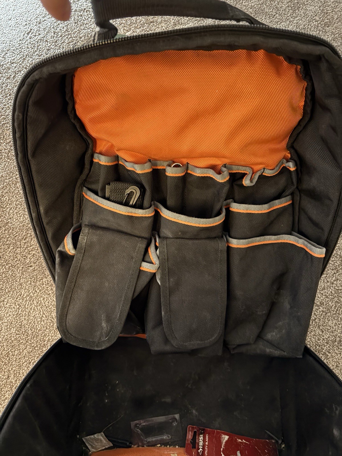 Klein Tools Tradesman Pro Tool Backpack Polyester Camo/Black/Orange