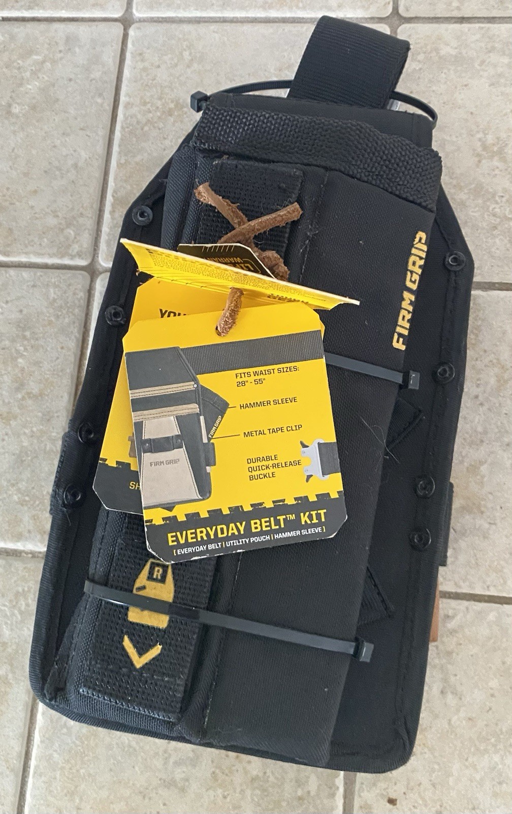 Firm Grip Everyday Belt Kit (Includes Utility Pouch and Hammer Sleeve) New