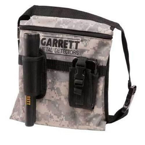 Garrett Camo Canvas Metal Detecting Finds Recovery Bag Pouch + Belt, #1612900