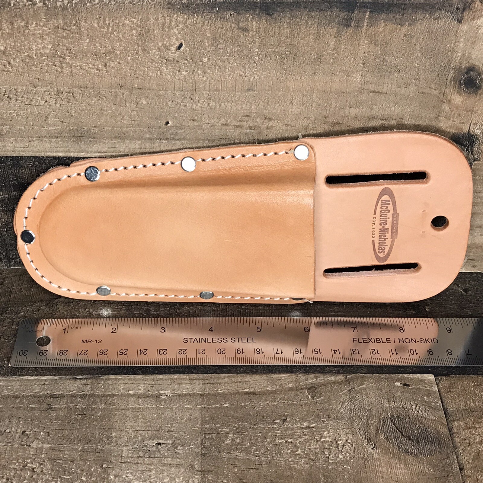 Vintage McGuire Nicholas Plier Holder 418 Heavy Saddle Leather *Made In Mexico*