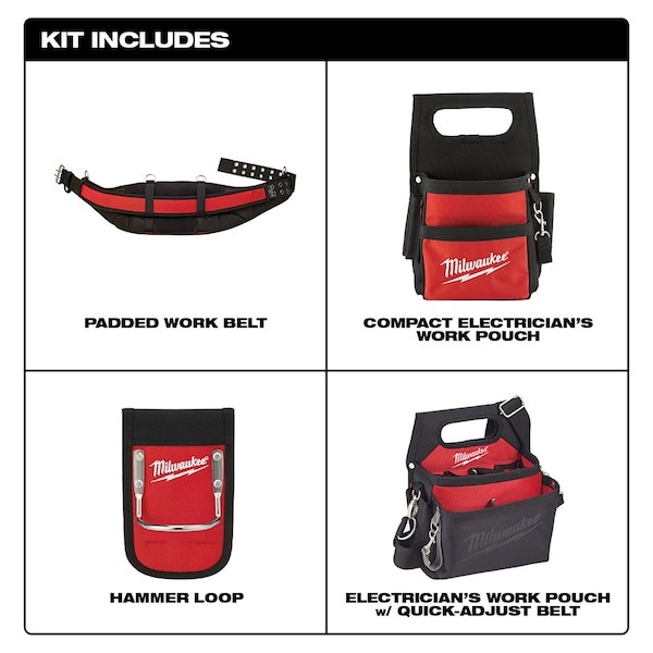 Milwaukee Tool 48-22-8110 Electricians Work Belt