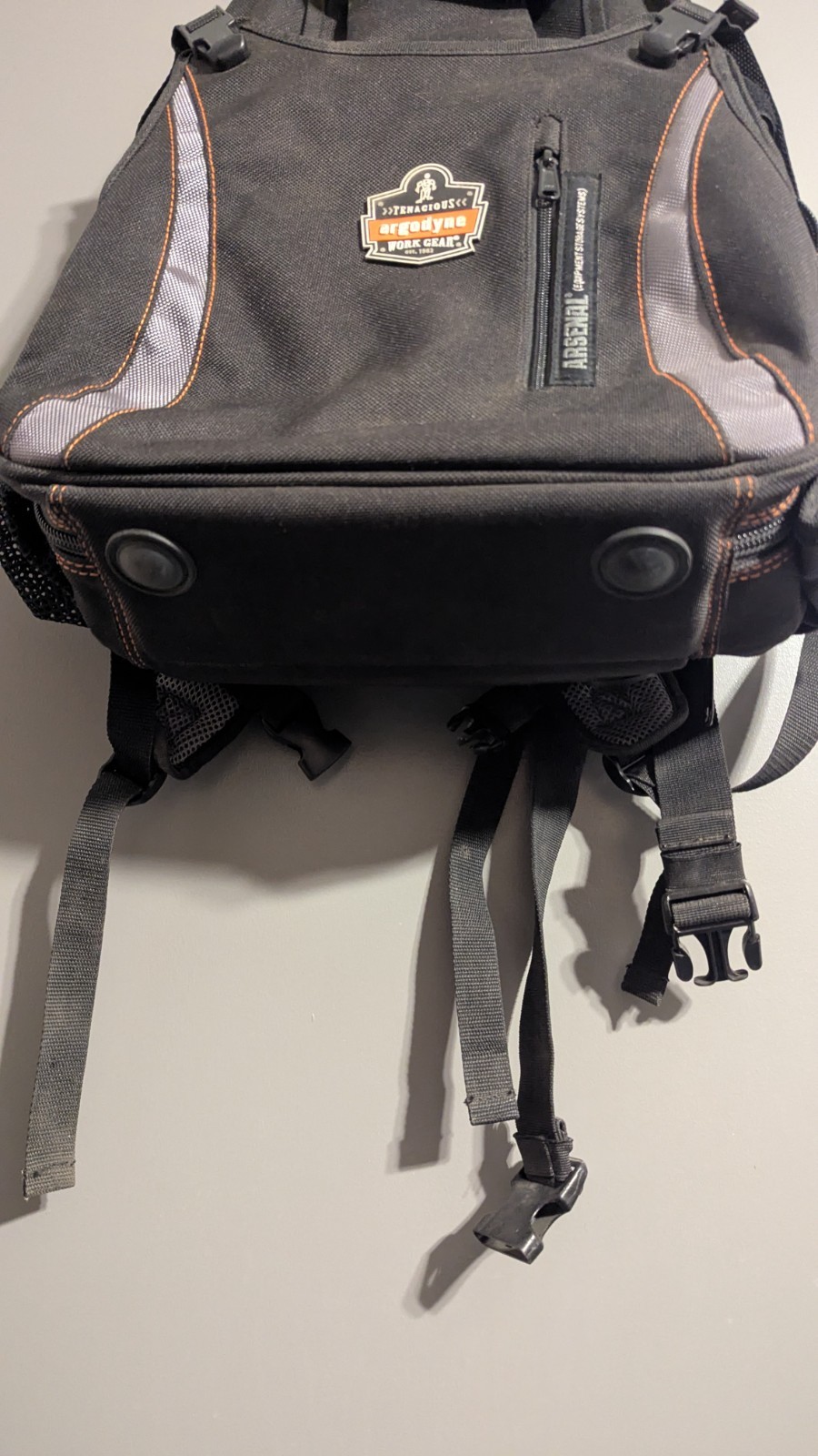 Ergodyne Arsenal 5843 Tool Backpack Dual Compartments Black Regular