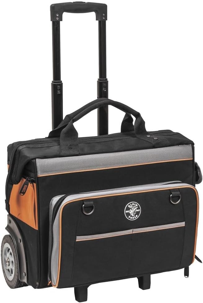 Rugged Tool Bag with 6-Inch Wheels and Reinforced Structure for Easy Transport