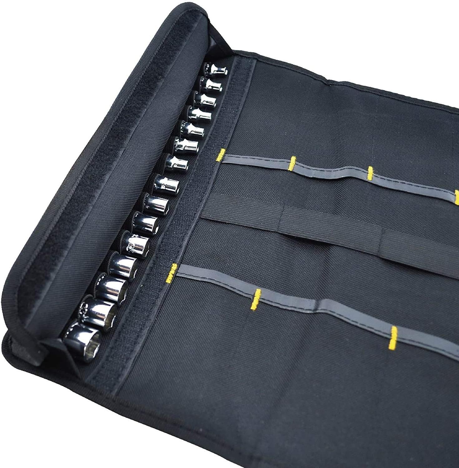 Canvas Tool Roll Up Bag Organizer 20 Pockets Durable Pouch for Mechanics Electri