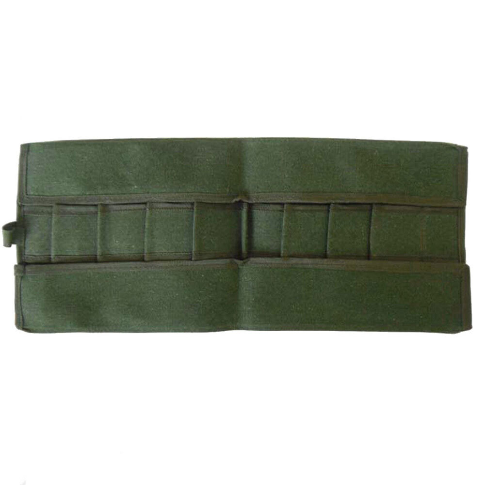2PC 10 Pockets Roll Up Tool Organizer Wrench Storage Pouch Mechanics wrap bag US