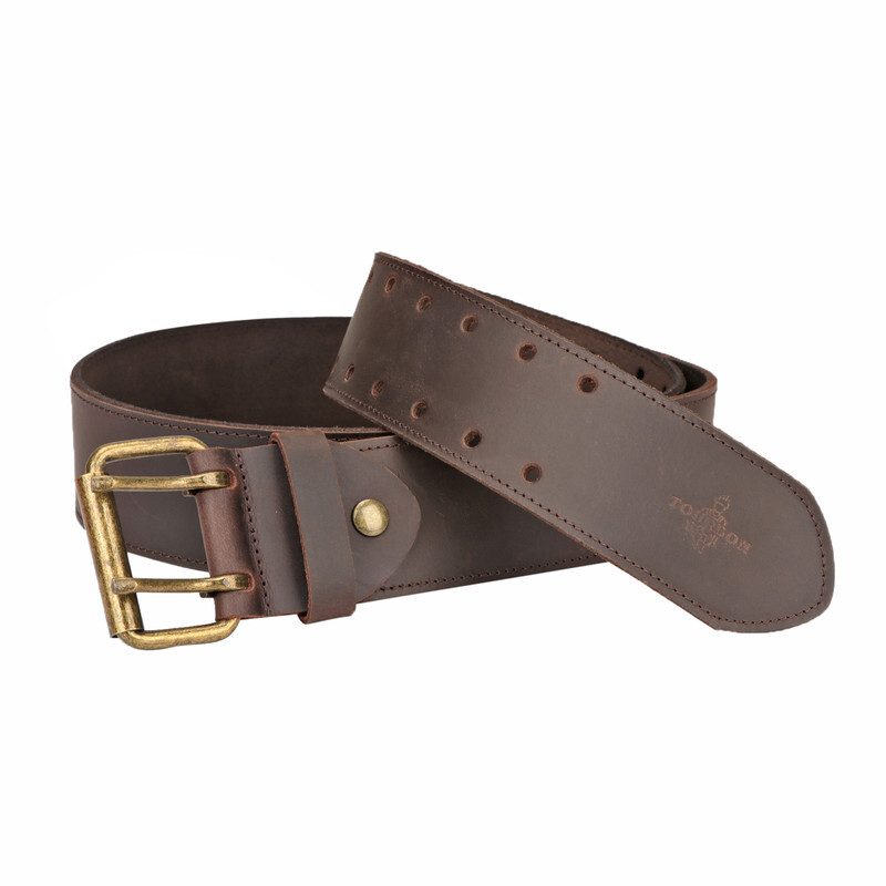 TOURBON Leather Tool Carry Holster Construction Tools Belt Ranger Work Rig Belt