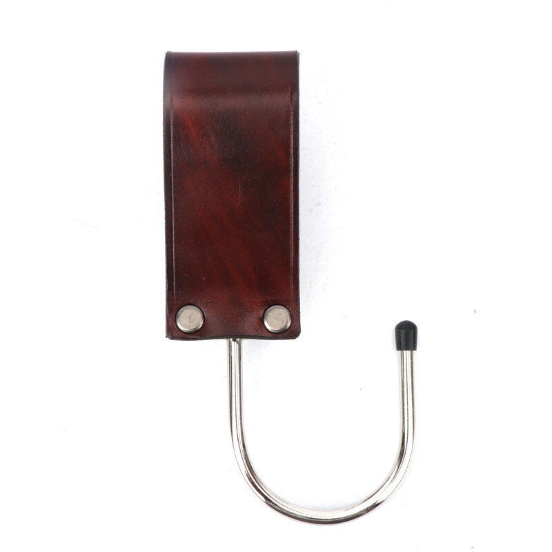 TOURBON Leather Tool Holster J Style Hook Power Drill Holder fit 3″ Width Belt