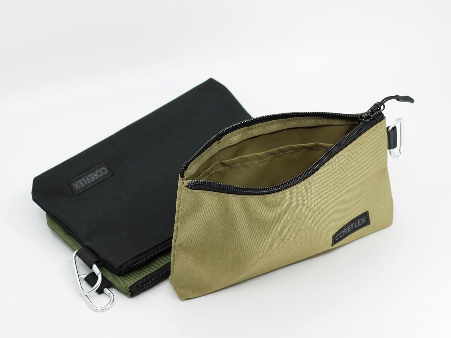 Compact Flat Bottom Tool Pouch Set – 3x YKK Zipper Storage Bags for Organizing