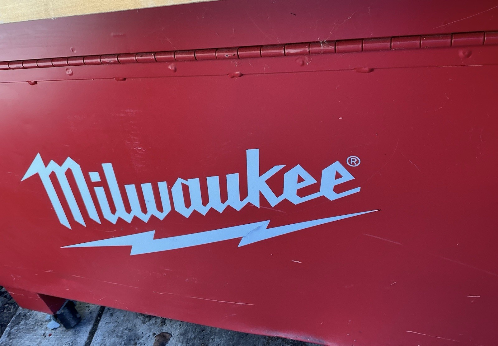 Milwaukee Electric lTool Mobile Tool Storage, Heavy Duty Metal & Wood Top
