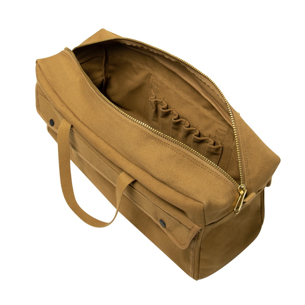 Rothco Canvas Jumbo Tool Bag With Brass Zipper – Coyote Brown
