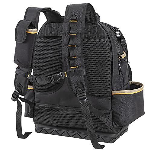 CLC Molded Base Tool Backpack with 38 Pockets for Electronics and Tools