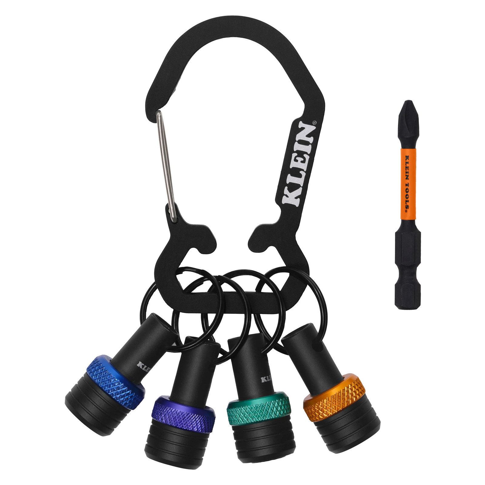 Klein Tools K33850 Bit Holder Keychain Set, 5 Pc.