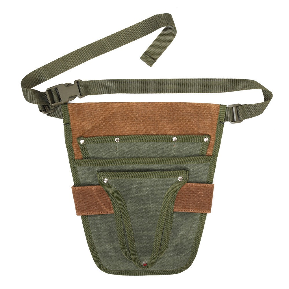Canvas Weeding Tool Bag Wear-Resistant Storage Bag Waist Hanging Electrician Bag