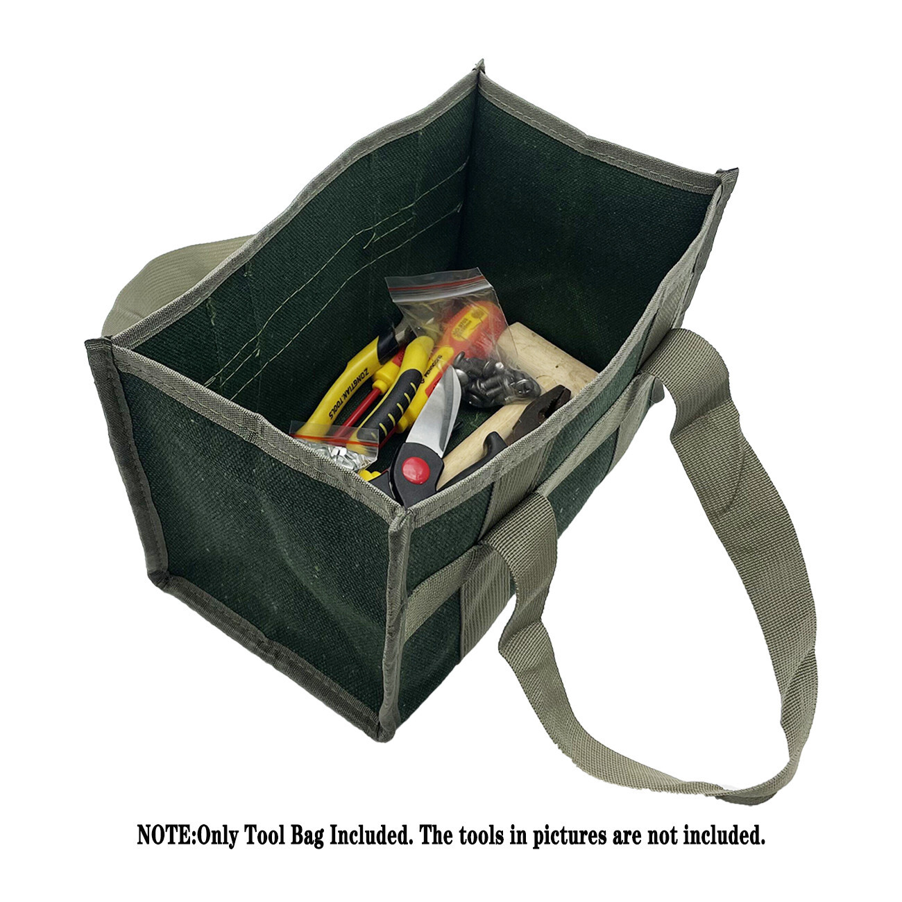 Multi-Purpose Open Tote Tool Bag large space Portable Heavy Duty 11.42×6.3×6.7in