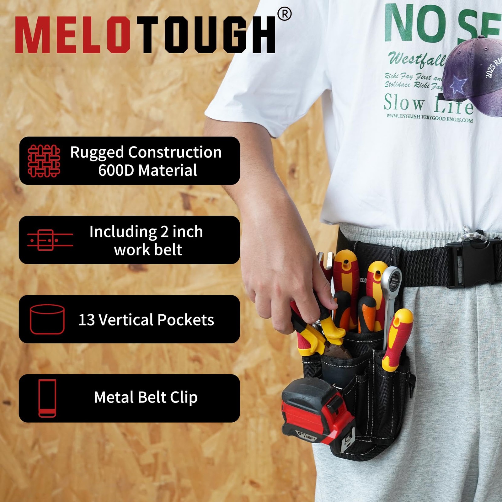 Pocket Tool Belt Pouch Small Tool Pouch Quick Release Belt Clip Holster
