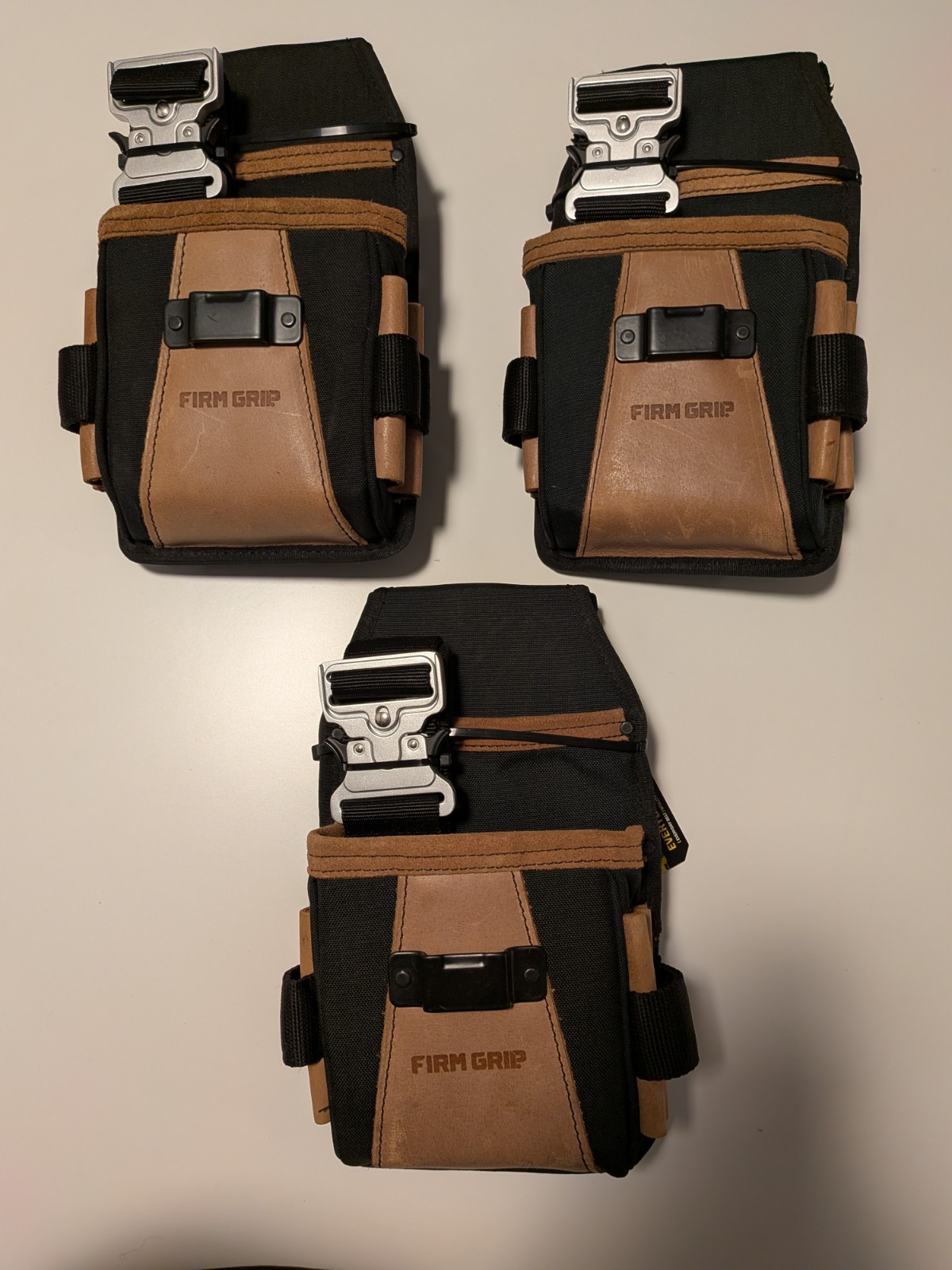 Firm Grip Build-A-Rig Everyday Tool Belt Kit – Utility Pouch + Hammer Sleeve
