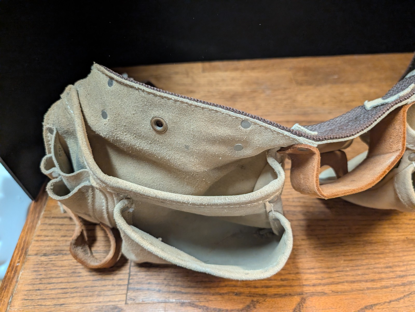 Construction Carpenter LEATHER TOOL BELT Custom Craft CLC Tool # 427X Adjustable