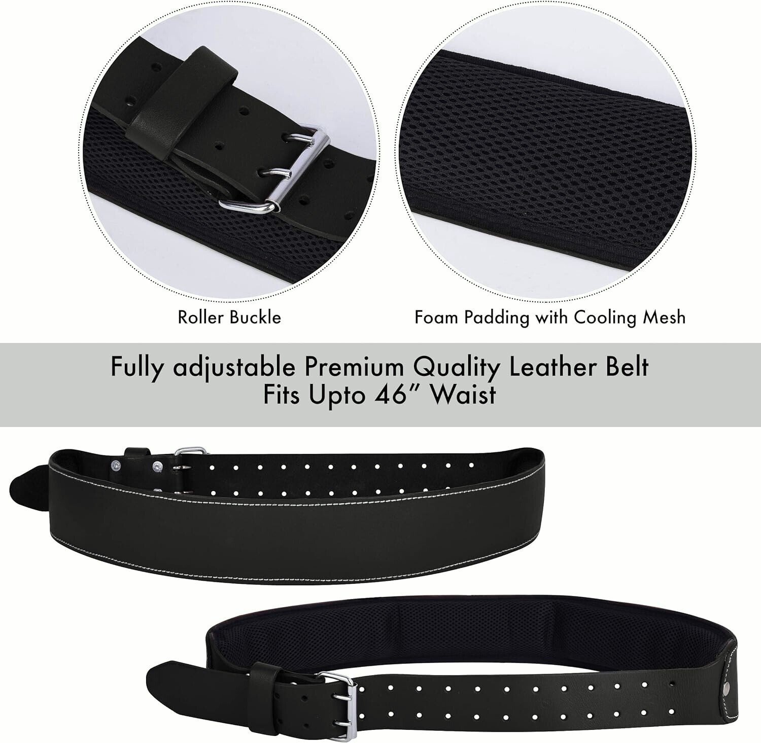 Leather Tool Pouch Framers Padded Adjustable carpenter Tool belt with suspenders