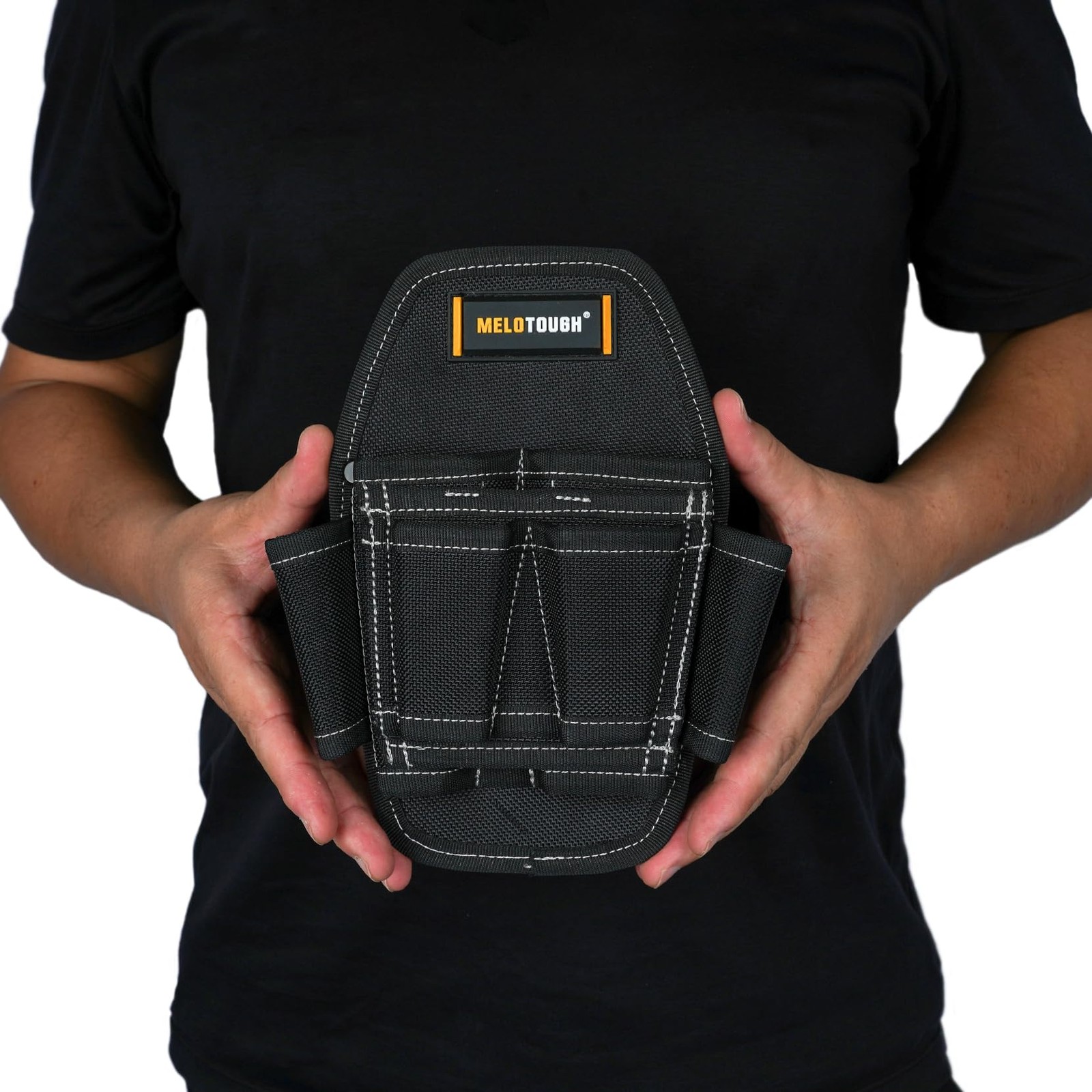 Melotough 7 Pocket Clip On Tool Pouch Small Tool Holder Min Work Organizer Tool