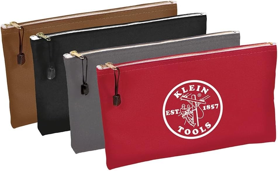 5141 Zipper Tool Bag, Tool Pouch, Bank Deposit Canvas Utility Bag, 12.5 x 7-I…