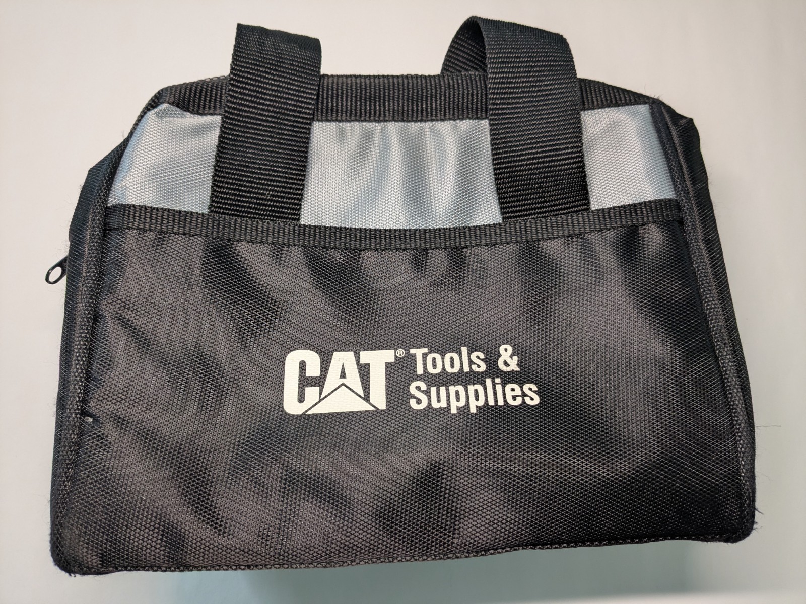 CAT Tools & Supplies Tool Bag Black Gray with Handle Zipper Closure