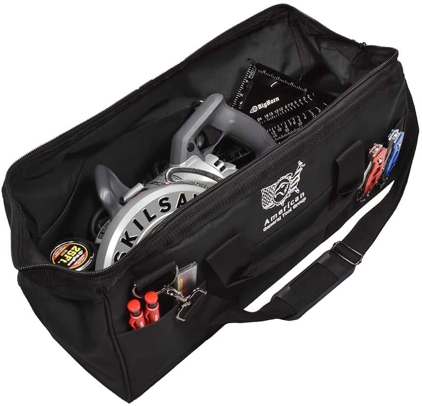 24 Inch Heavy-Duty Contractor Tool Bag Water-Resistant