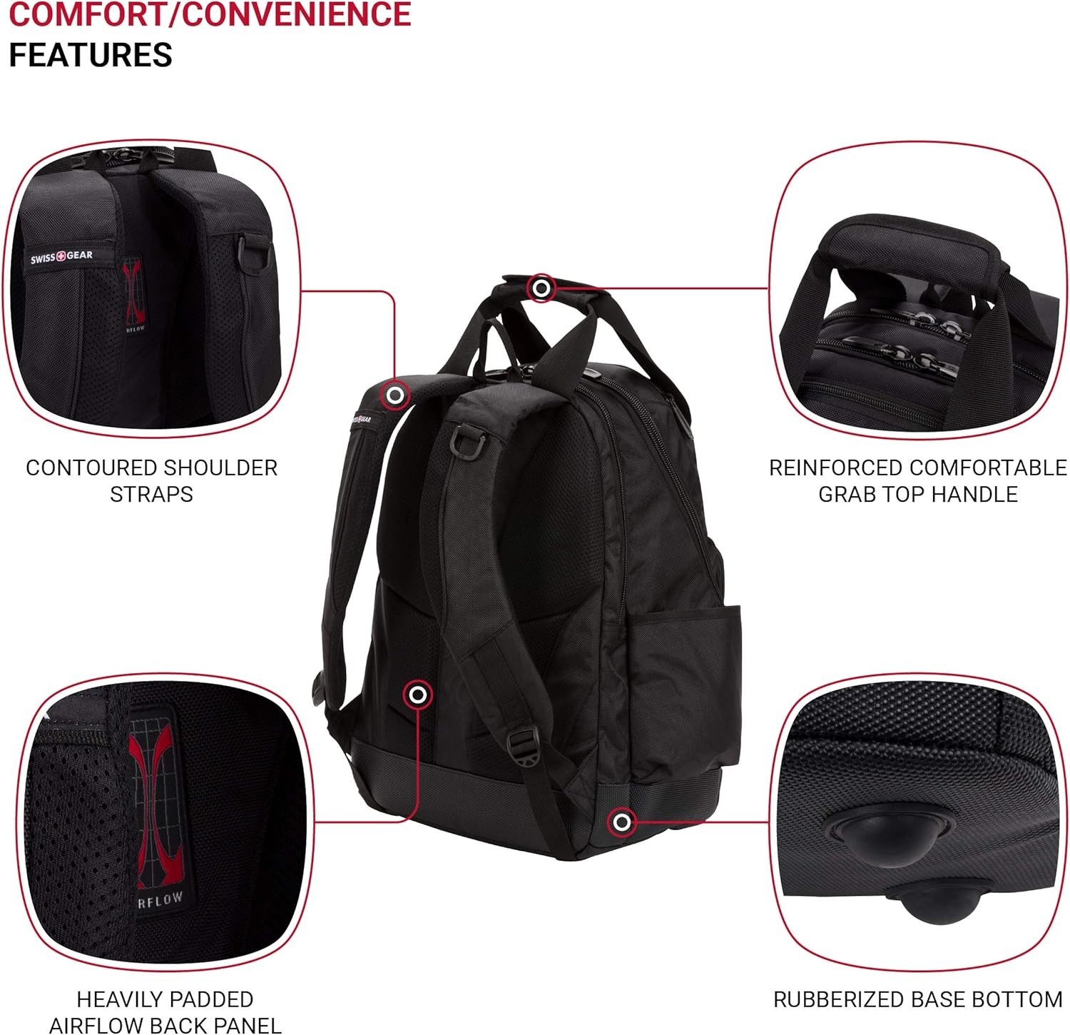 Functional Laptop Backpack in Black – Perfect for Tools, Travel, and School