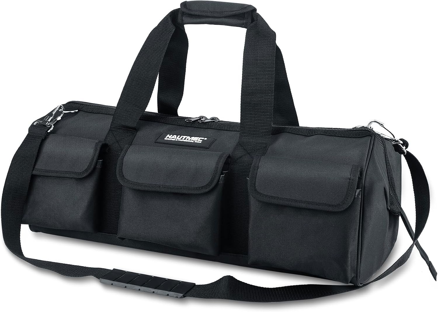 16″ 47-Pockets Tool Bag Heavy-Duty 1680D Wide Mouth Tool Organizer W/ Reinforced