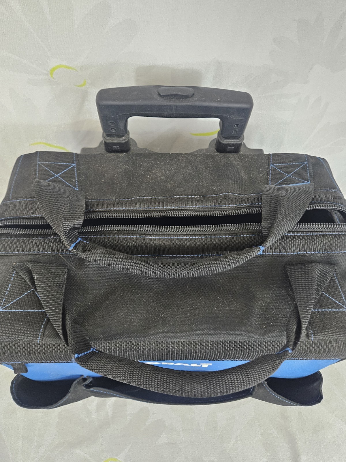 Kobalt Blue black Polyester 14-in W x 9.5-in D x 17.5-in L Rolling Tool bag