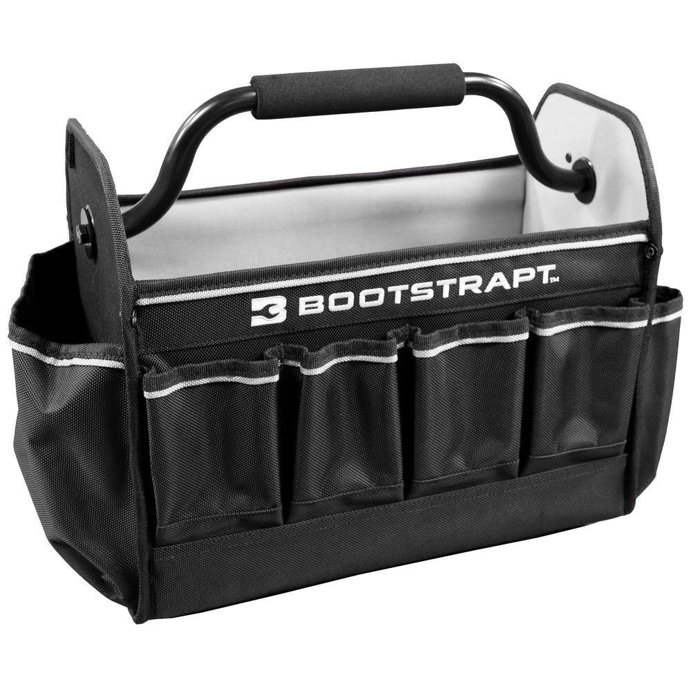 15 In. Contractor’S Tote Bag With Integrated Parts Bin Compartment Free Shipping