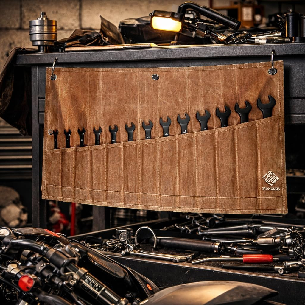 Tool Pouch, Roll-Up Storage Bag for Hand Tools & Wrenches