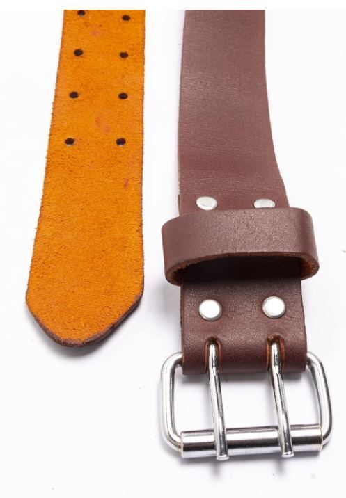 Genuine Leather One Piece Tool Working Heavy Duty Belt 2″ Wide & Waist 34” – 52”