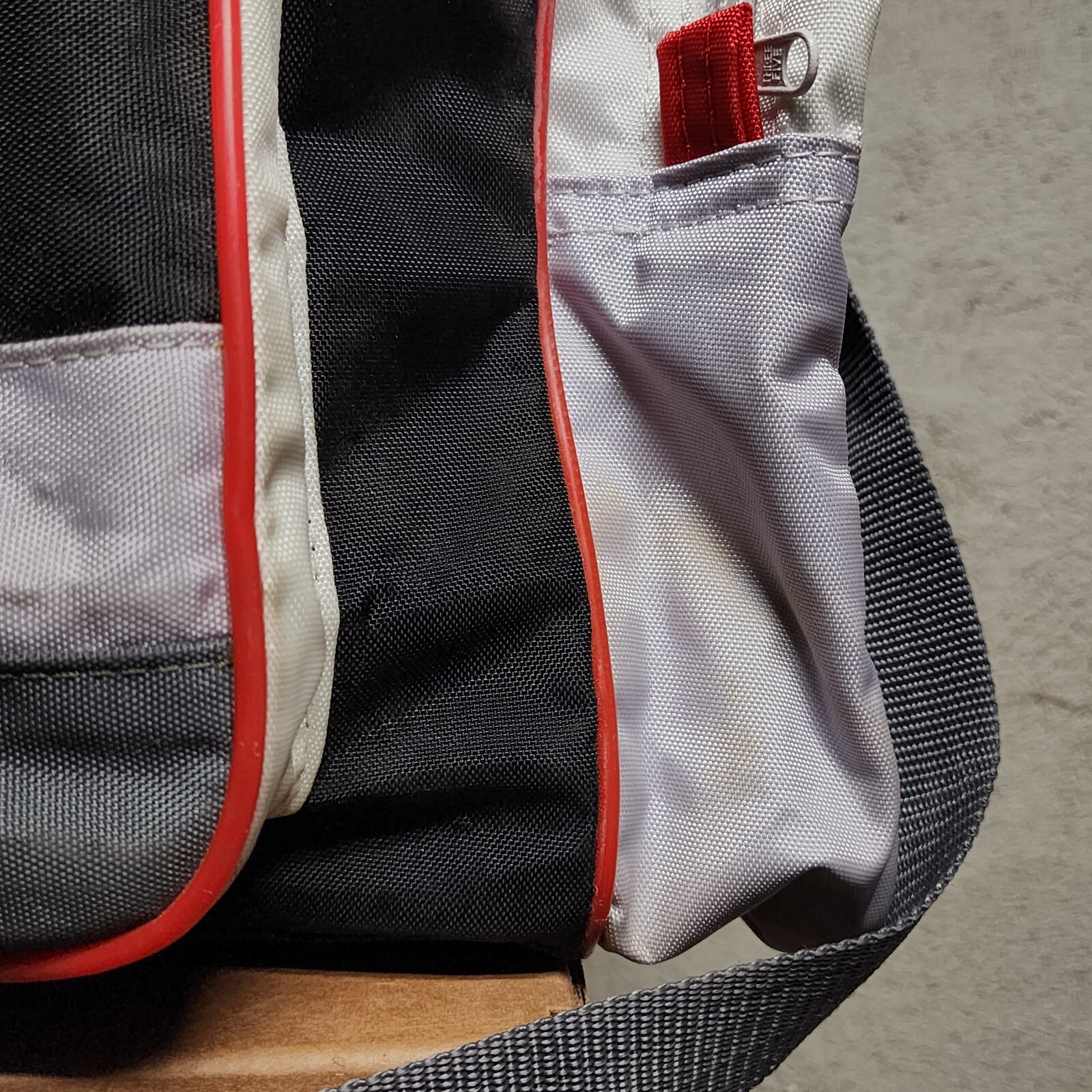 Snap-On 90’s Big TimeTool Duffle Bag Tote Red White Black Vintage