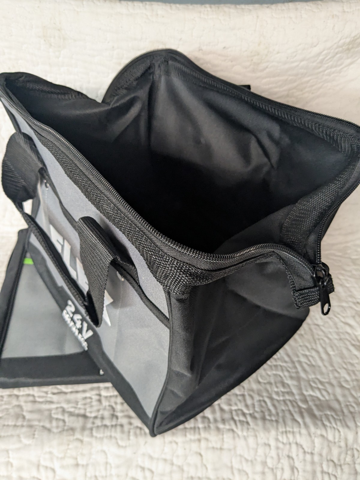 (2) FLEX 24V Brushless Tool Bags 12”X 9” X 9” Medium Bags Only (New From Kit)