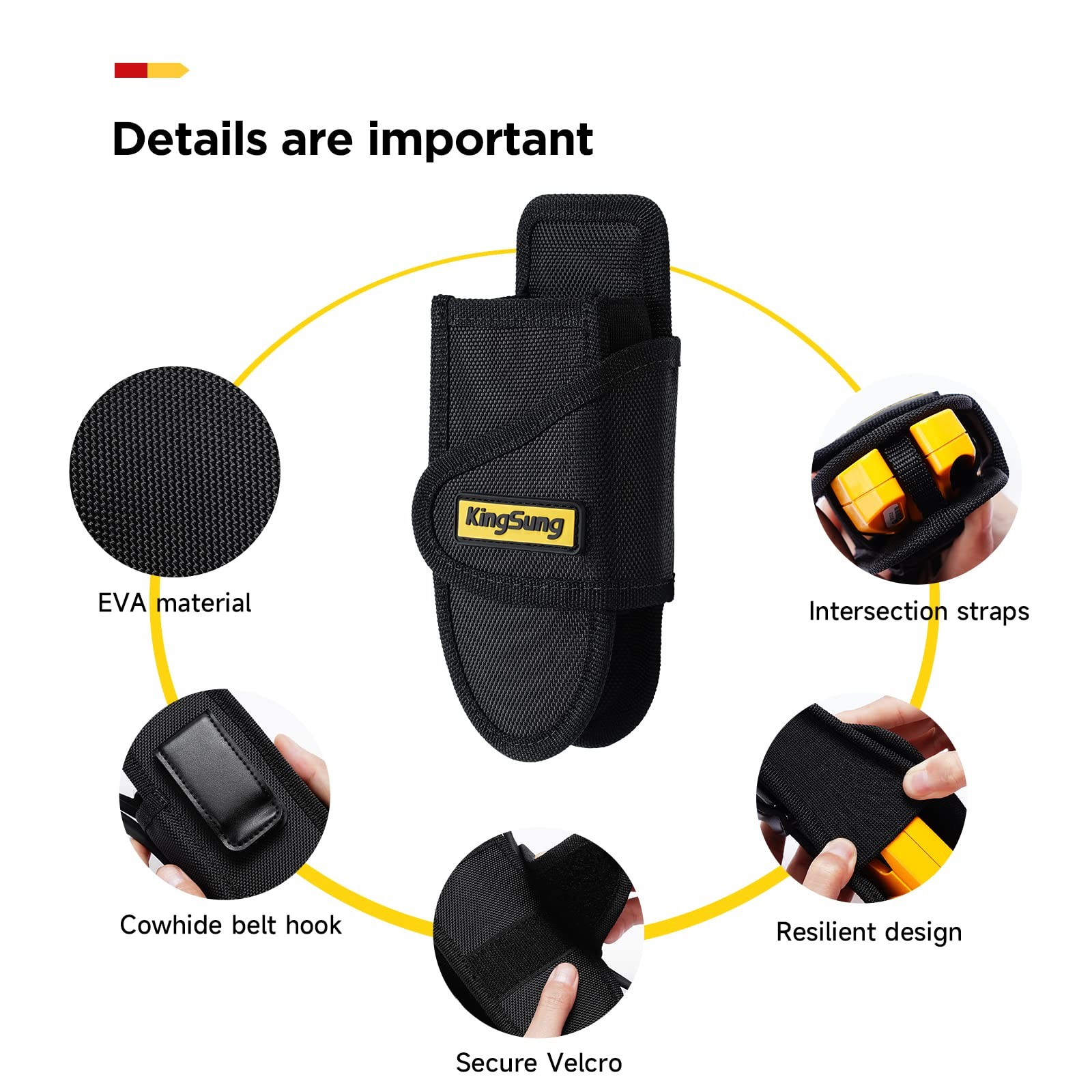 KingSung Clamp Meter Holster for Fluke 323/324/325/376FC/362/318 and More Ele…
