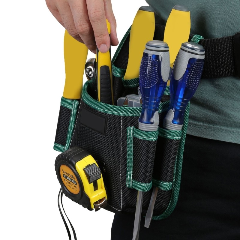 Electrician Tool Pouch with Adjustable Belt Tool Pouches for Convenient Carrying
