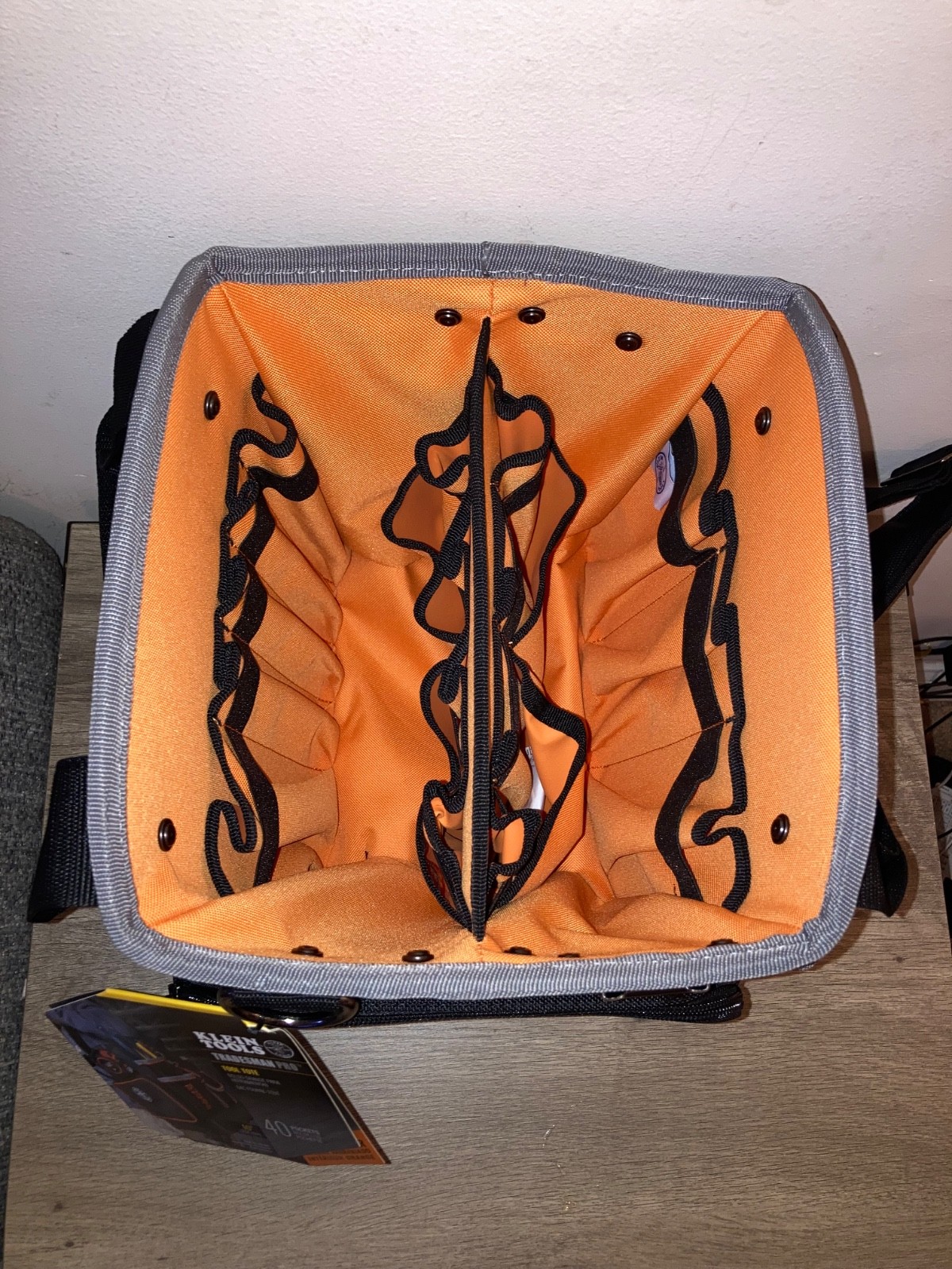 Klein Tools 5541610-14 Tool Bag with Shoulder Strap 40 Pockets for Tool Storage