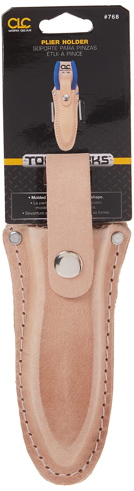 Custom Leathercraft 768 Plier Holder Tan Heavy Duty Tool Pouch Belt Organizer