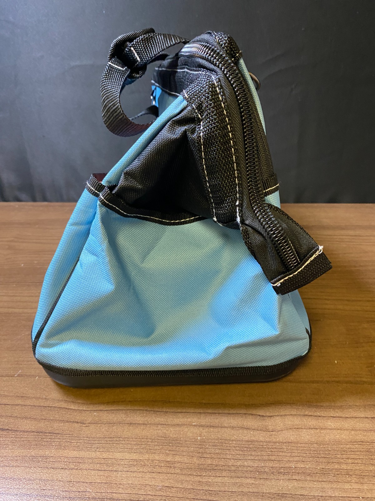 Hurricane Blue Black Shoulder Strap Multi Pockets Wide Mouth Tool Bag