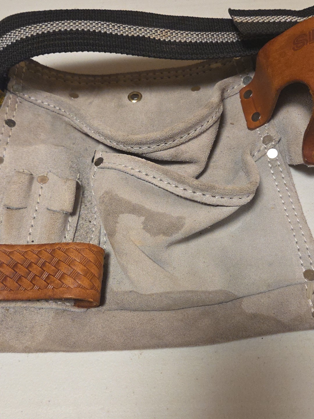 Vintage Sears Craftsman Leather Carpenter Apron 937528 Tool Utility Belt Mexico