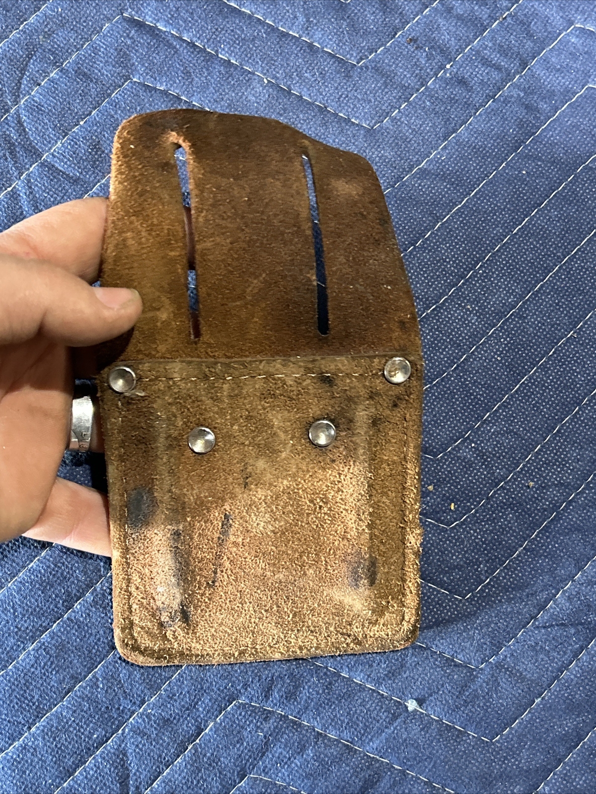 Vintage Stanley HH2 Leather Hammer Holster – Belt Holder – Made in USA