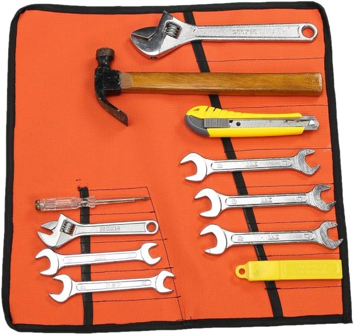 Heavy Duty Oxford Tool Roll Pouch Wrench Holder Organizer Bag With 12 Pockets…