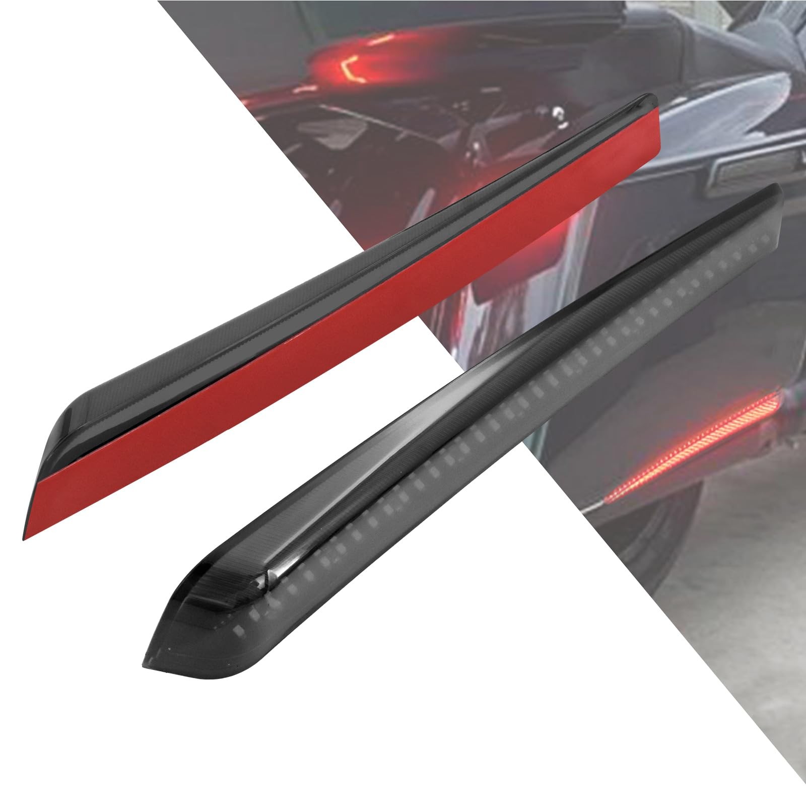 LED Extended Saddlebag Light with Smoke Lenses Fit for Harley Touring Road King